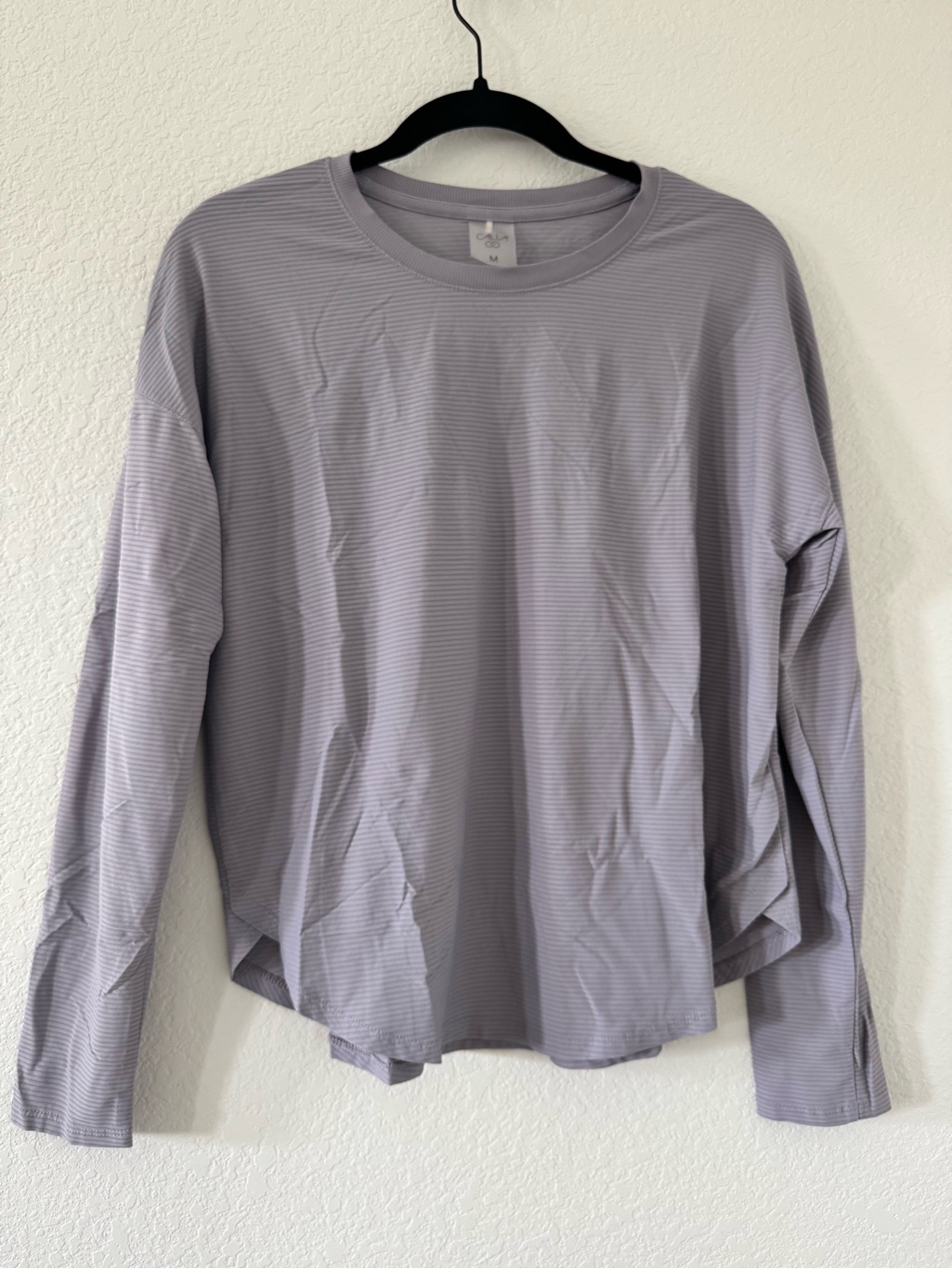 Calia Renew Drop Needle Long Sleeve Tee Lavender